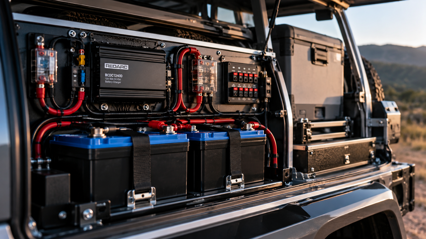 Organised canopy electrical panel